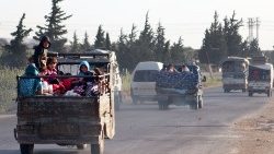 Auf einer Straße nahe Idlib, Syrien