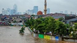 Jakarta überflutet nach heftigen Regenfällen 2021