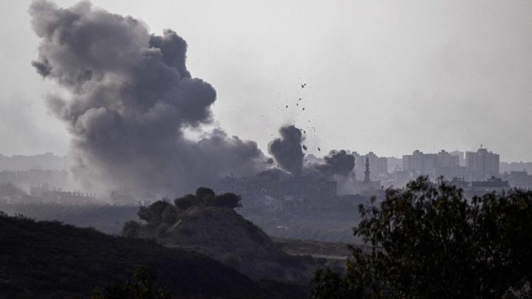 Une frappe israélienne dans le nord de la bande de Gaza, le 14 octobre. 