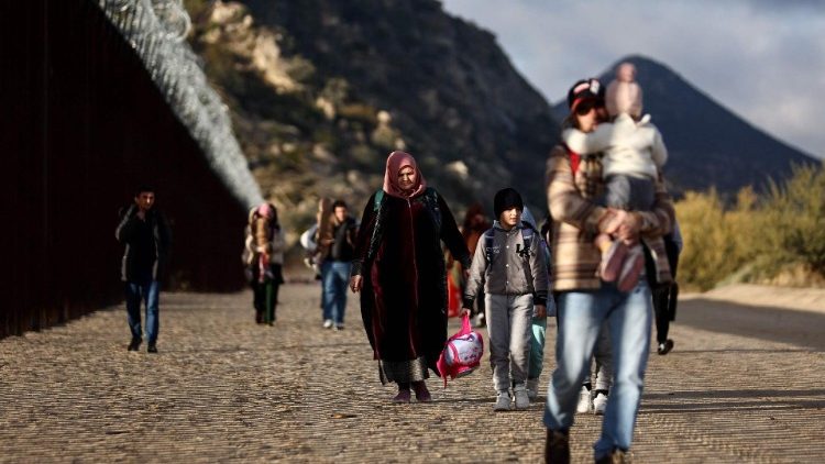 File photo: Migrants Shelter In Harsh Conditions In Makeshift Camps in the Southern California Desert