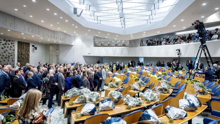 Im niederländischen Parlament in Den Haag am 6. Dezember