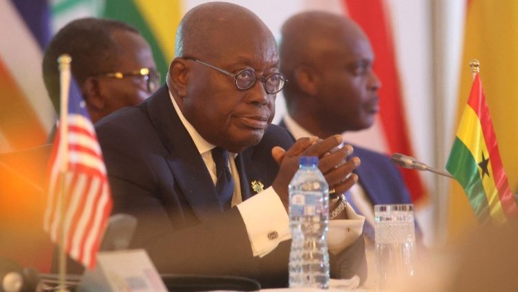 Ghanas Präsident Nana Akufo-Addo bei der 64. Sitzung der ECOWAS-Staaten am 10. Dezember 2023 in Abuja