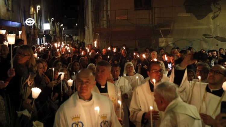 Procession pour la fête de la Madonuccia, le 17 mars 2024.