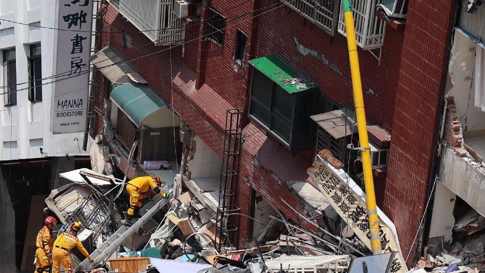 Terremoto de magnitude 7,2 sacudiu Taiwan esta quarta-feira, 3 de abril, e o abalo sísmico foi sentido em toda a ilha (AFP)