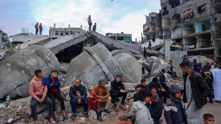 immagine del conflitto nella Striscia di Gaza nell'ultimo giorno di Ramadan