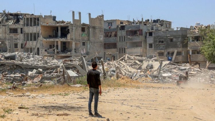 the destruction in the Tal Al-Hawa neighbourhood in southern Gaza City