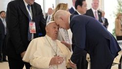 Senaste mötet mellan president Biden och påven Franciskus, juni 2024, i Bari Italien under G7