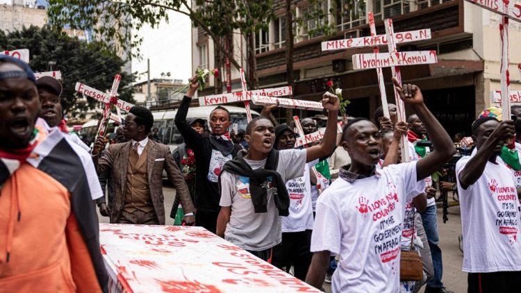 Straßenproteste in Nairobi im Juli letzten Jahres