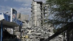 Macerie nella città di Kramatorsk colpita dai bombardamenti russi