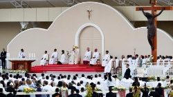 तिमोर लेस्ते में पोप फ्रांँसिस का ख्रीस्तयाग