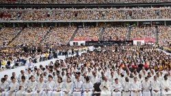 Missa com o Papa Francisco no National Stadium em Singapura, em 12 de setembro de 2024.