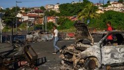 Manifestations contre la vie chère en Martinique.