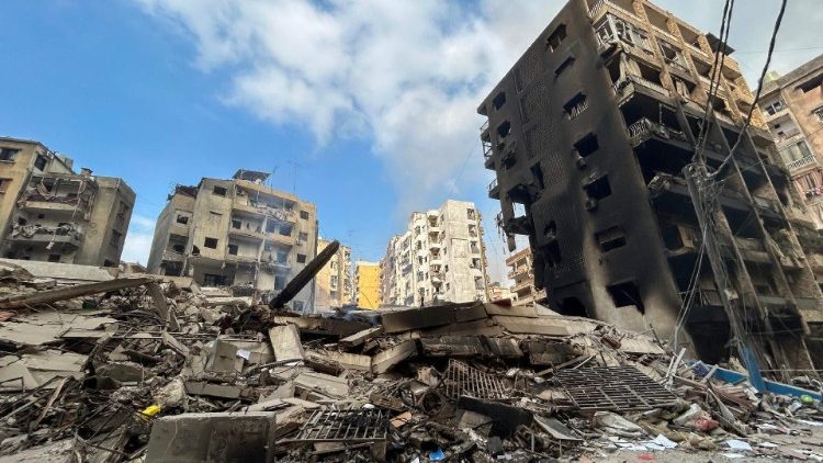 Schäden in einem Beiruter Vorort nach einem israelischen Luftangriff im Oktober letzten Jahres