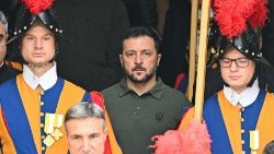 Уладзімір Зяленскі падчас візіту ў Ватыкан