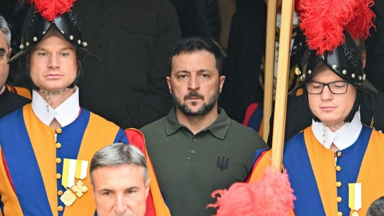 Уладзімір Зяленскі падчас візіту ў Ватыкан