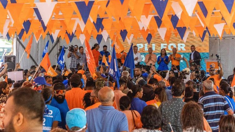 Wahlveranstaltung in Mauritius