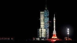 Запуск касмічнага карабля ў Кітаі. Ілюстрацыйнае фота