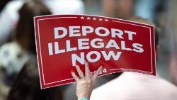 Wahlplakat von Trump-Anhängern