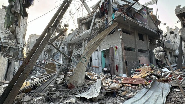 Dans le quartier du camp du Jabalia, à quelques kilomètres de la paroisse catholique latine de Gaza, le 7 novembre 2024. 