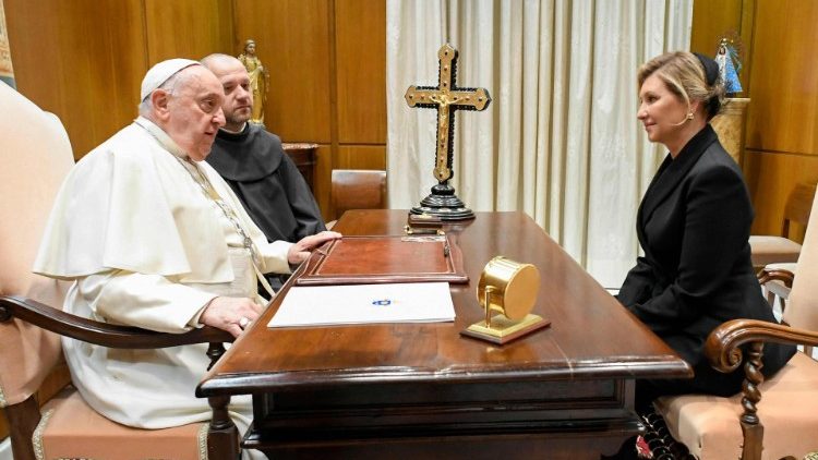 Lors de son audience privée avec François.
