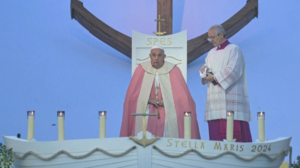 Падчас папскай Імшы на Корсіцы