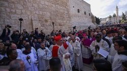 Cardinal Pierbattista Pizzaballa during the Christmas celebrations in Jerusalem