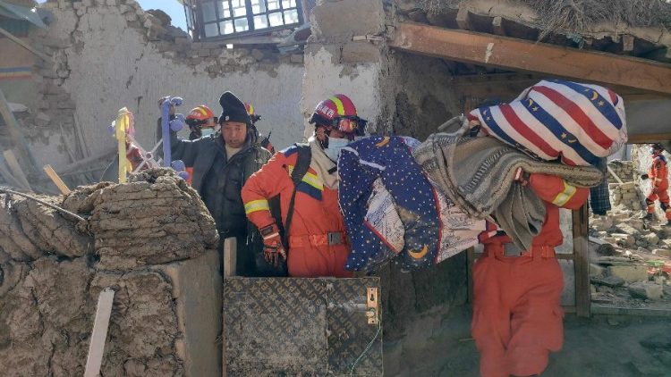 Schäden des Erdbebens in Tibet