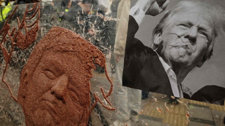 Trump-Darstellung im koreanischen Seoul