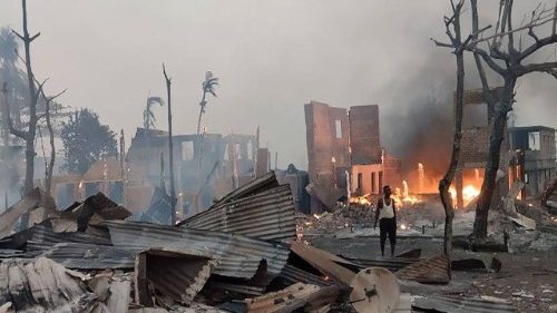 Myanmar: Feuer zerstört Kathedrale von Banmaw