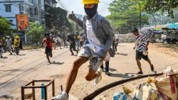 Manifestaciones en Myanmar