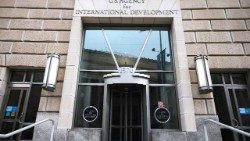 Der Eingang zum USAID-Hauptsitz in Washington D.C. 