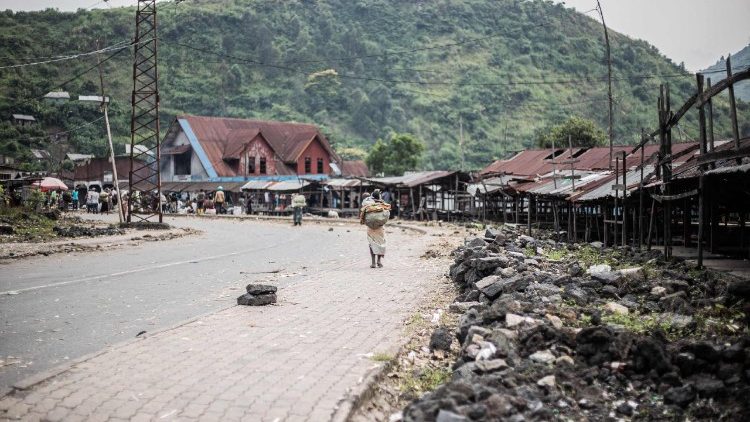 The aftermath of fighting between government forces and M23 rebels in Goma