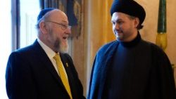 Imam und Rabbiner: Sayed Razawi (rechts) mit Ephraim Mirvis