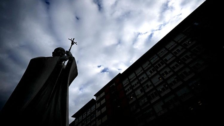 Eine Aufnahme von der Gemelli-Klinik