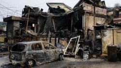 दक्षिण कोरिया के भीषण जंगल की आग में  भस्म हुए बुनियादी ढांचे और वाहन