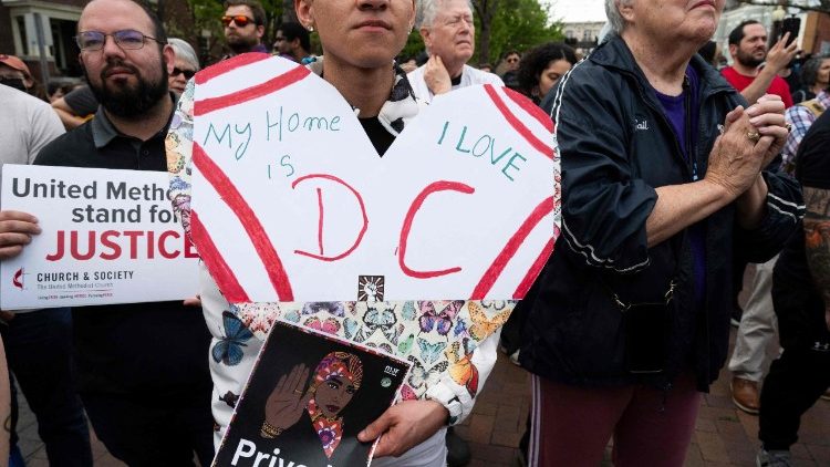 Protestas de migrantes en Washington DC