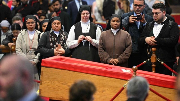 Падчас развітання з Францішкам