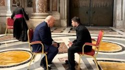 Presidents Trump and Zelensky hold a discussion in St. Peter's Basilica