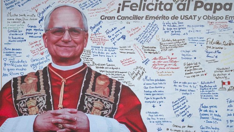 Die katholische Universität in Chiclayo, Peru, beglückwünscht Papst Leo XIV. zur Wahl