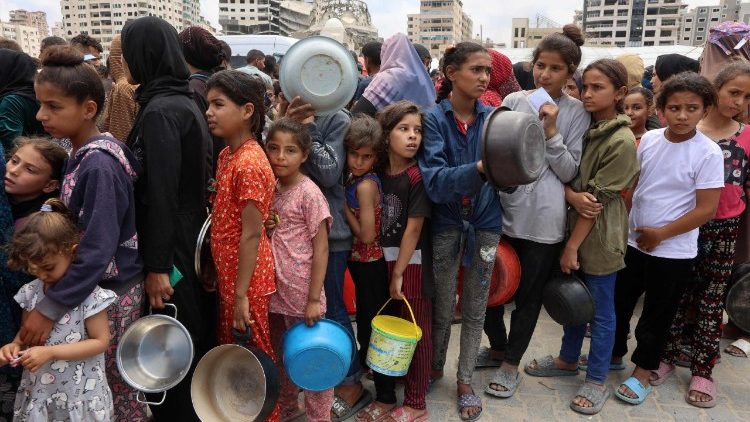 Hungernde Kinder in Gaza
