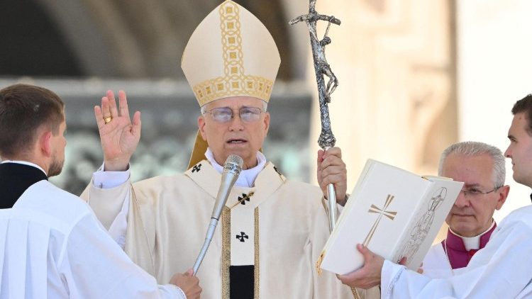 Леў XIV падчас юілейнай Імшы