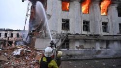 A Kharkiv, le 7 juin 2025, après un bombardement russe. 