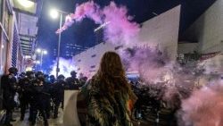 Người biểu tình ở Los Angeles 