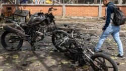 Bei vielen Konflikten in Kolumbien - hier nach einem Anschlag in Cali Anfang Juni - geht es (auch) um das Thema Landreform