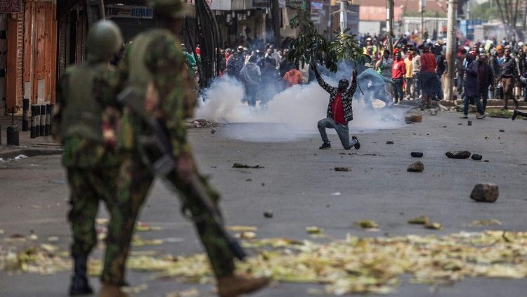 Le proteste di mercoledì a Nairobi