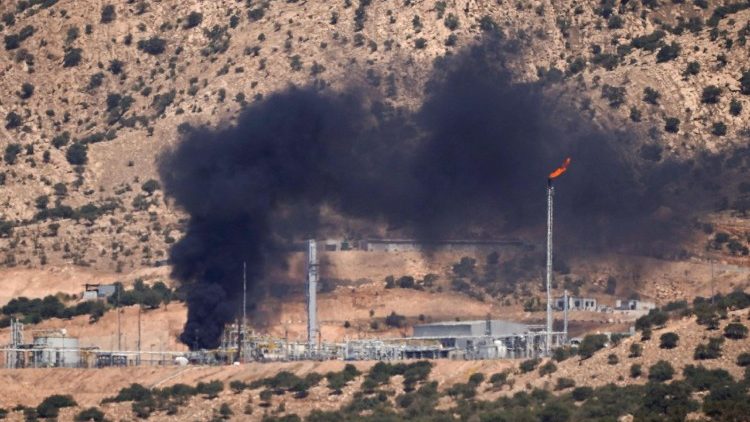 Uno de los sitios petroleros atacados cerca de la ciudad de Zakho en el Kurdistán iraquí