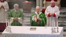 البابا لاوُن الرابع عشر يترأس الاحتفال بالقداس الإلهي في البانو ٢٠ تموز يوليو ٢٠٢٥