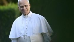 Léon XIV au Borgo Laudato si', le 5 septembre 2025. 