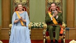 Ceremonia întronării marelui duce Guillaume de Luxemburg.