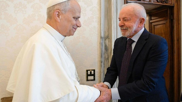 El Papa y el presidente de Brasil
